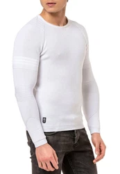 RedBridge Strickpullover Weiß/Creme/Grau
