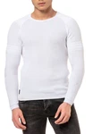 RedBridge Strickpullover Weiß/Creme/Grau