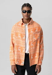 Dandalo Blusenshirt Leonardo Orange/Beige