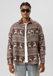 Dandalo Blusenshirt Leonardo Beige/Braun/Creme/Dunkelrot