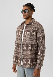Dandalo Blusenshirt Leonardo Beige/Braun/Creme/Dunkelrot