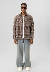 Dandalo Blusenshirt Leonardo Beige/Braun/Creme/Dunkelrot