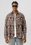 Dandalo Blusenshirt Leonardo Beige/Braun/Creme/Dunkelrot