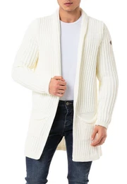 Strickjacke mit weichem Kragen Hochwertiger Strick-Cardigan