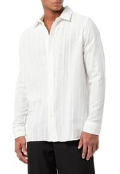 RedBridge Leinenhemd Weiß/Creme
