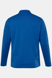 Men Plus Poloshirt Basic Rundhals Blau/Hellblau