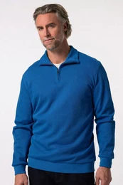 Sweatshirt Sweat-Troyer Ripp-Qualitt Zippkragen