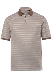 Boston Park Poloshirt Halbarm Braun/Beige
