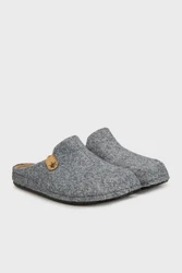 Buratti Backless Slipper Grau/Hellgrau/Dunkelgrau