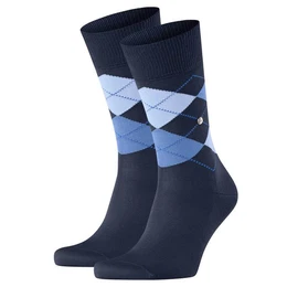 Kurzsocken Herren Socken 2er Pack - Manchester, Rautenmuster, (Packung, 2er Pack)