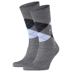 Burlington Kurzsocken Herren 2er Pack Manchester Dunkelgrau/Grau/Dunkelblau