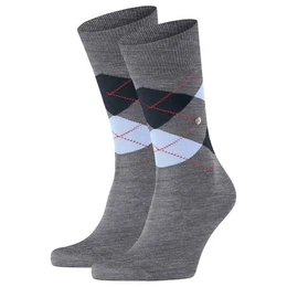 Kurzsocken Herren Socken 2er Pack - Manchester, Rautenmuster, (Packung, 2er Pack)