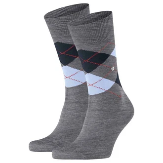 Burlington Kurzsocken Herren 2er Pack Manchester Dunkelgrau/Grau/Dunkelblau