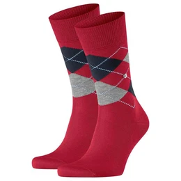 Kurzsocken Herren Socken 2er Pack - Manchester, Rautenmuster, (Packung, 2er Pack)