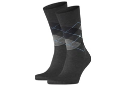 Burlington Kurzsocken Herren 2er Pack Manchester Dunkelblau/Dunkelgrau/Grau