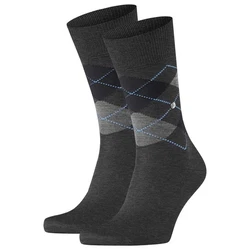 Burlington Kurzsocken Herren 2er Pack Manchester Dunkelblau/Dunkelgrau/Grau