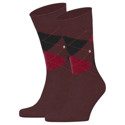 Burlington Kurzsocken Herren 2er Pack Dundee Bordeaux/Dunkelrot/Rot