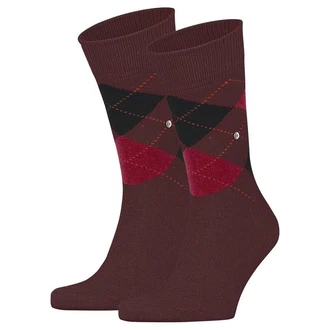 Burlington Kurzsocken Herren 2er Pack Dundee Bordeaux/Dunkelrot/Rot