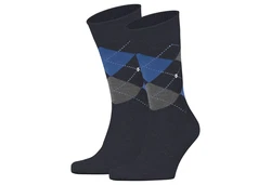 Burlington Kurzsocken Herren 2er Pack Dundee Dunkelblau/Blau