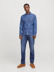 Jack & Jones 5-Pocket-Jeans Blau/Lila/Hellblau