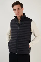 Buratti Steppweste Regular Fit Schwarz/Hellblau/Weiß/Braun