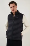 Buratti Steppweste Regular Fit Schwarz/Hellblau/Weiß/Braun