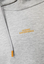 Indicode Kapuzenpullover INVir Grau/Hellgrau