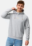 Indicode Kapuzenpullover INVir Grau/Hellgrau