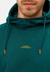 Indicode Kapuzenpullover INVir Dunkelgrün/Grün/Türkis