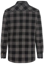 camel active Langarmhemd Karohemd Schwarz/Dunkelgrau/Grau/Hellgrau