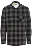 camel active Langarmhemd Karohemd Schwarz/Dunkelgrau/Grau/Hellgrau