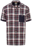 camel active Kurzarmhemd Hellblau/Dunkelblau/Blau