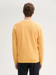 TOM TAILOR Strickpullover Henley orange