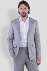 SANDER STELLAN Anzug Herren Business Anzug Slim Fit Grau