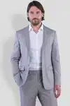 SANDER STELLAN Anzug Herren Business Anzug Slim Fit Grau