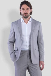 SANDER STELLAN Anzug Herren Business Anzug Slim Fit Grau
