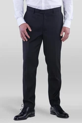 SANDER STELLAN Anzughose Slim Fit Dunkelblau/Dunkelgrau/Grau
