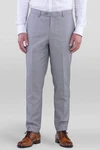 SANDER STELLAN Anzughose Slim Fit Grau/Hellgrau