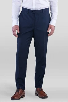 SANDER STELLAN Anzughose Slim Fit Dunkelblau/Blau/Hellblau SANDER STELLAN Anzughose Slim Fit Dunkelblau/Blau/Hellblau