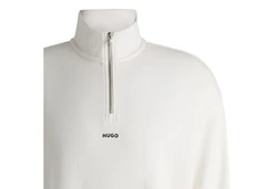HUGO Sweatshirt mit Half-Zip-Kragen - Durty244 244
