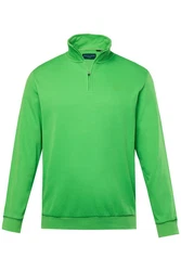 Boston Park Sweatshirt Sweat-Troyer Zippkragen Grün/Neonfarben/Türkis