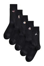 Next Socken mit Stickerei Schwarz/Blau