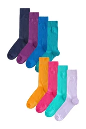 Kurzsocken Herrensocken mit Stickerei (8-Paar)