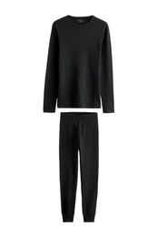 Thermounterhemd Langrmeliges Thermo-Oberteil und Leggings im Set (2-St)