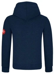 MOOSELINE Sweatjacke Herren mit Kapuze Navy/Rot