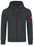 MOOSELINE Sweatjacke Herren mit Kapuze Schwarz/Rot