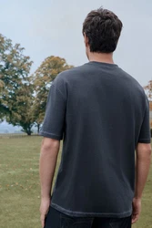 Next T-Shirt aus schwerem Stoff Dunkelblau/Grau