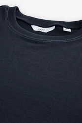 Next T-Shirt aus schwerem Stoff Dunkelblau/Grau