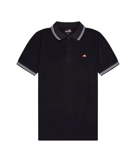 ELLESSE Poloshirt 'Rooks' Dunkelblau/Schwarz/Orange ELLESSE Poloshirt 'Rooks' Dunkelblau/Schwarz/Orange