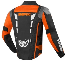 Berik Motorradjacke Torino Evo Orange/Grau/Rot